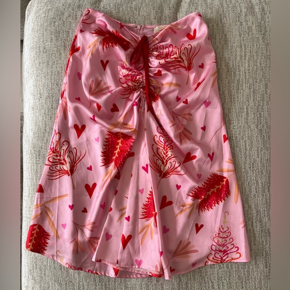 ZYA The Label Myrtle Magic Skirt in Pink Print - NWOT - Picture 2 of 3